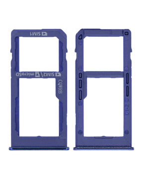 Dual Sim Card Tray Compatible For Samsung Galaxy A60 Replacement (A606 / 2019) (Seawater Blue)