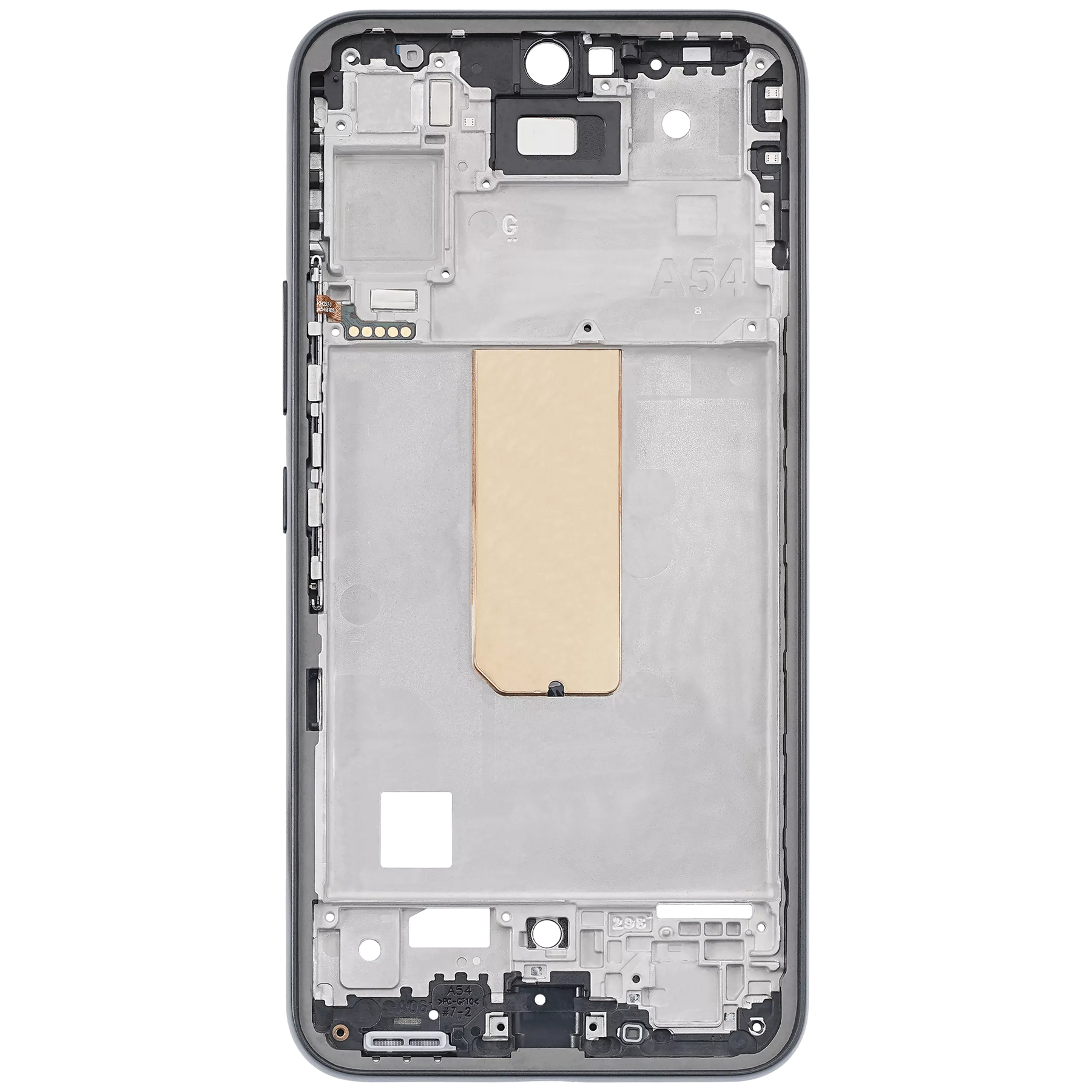 Replacement Mid-Frame Housing Compatible For Samsung Galaxy A54 5G (A546 / 2023) (US & International Version) (Graphite)