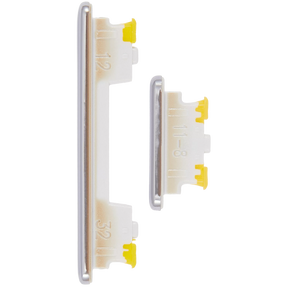 Hard Buttons Replacement (Power / Volume) Compatible For Samsung Galaxy A73 5G (A736 / 2022) (White)