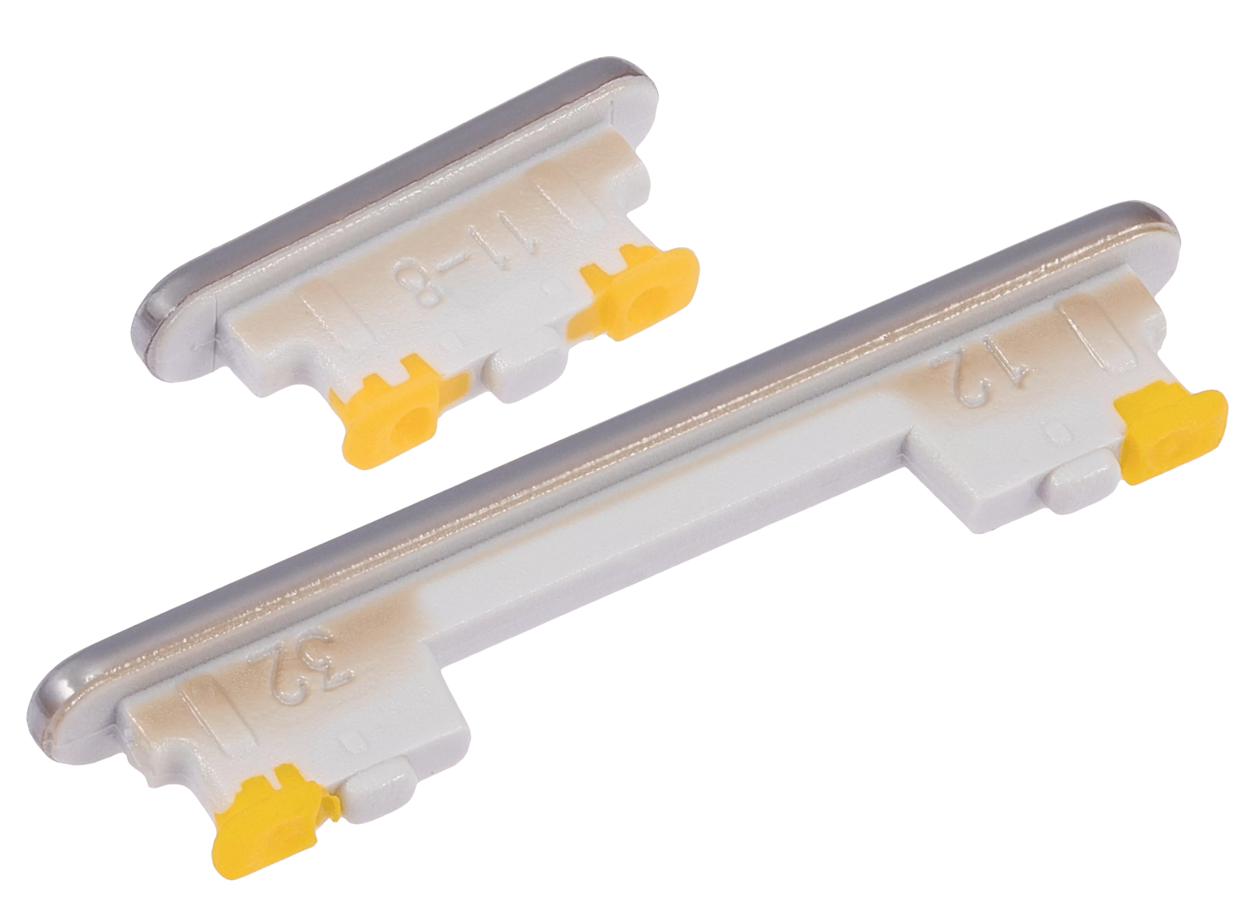 Hard Buttons Replacement (Power / Volume) Compatible For Samsung Galaxy A73 5G (A736 / 2022) (White)