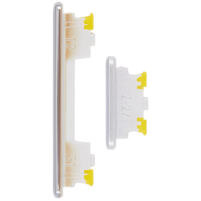 Replacement Hard Buttons (Power / Volume) Compatible For Samsung Galaxy A73 (A735 / 2022) (White)