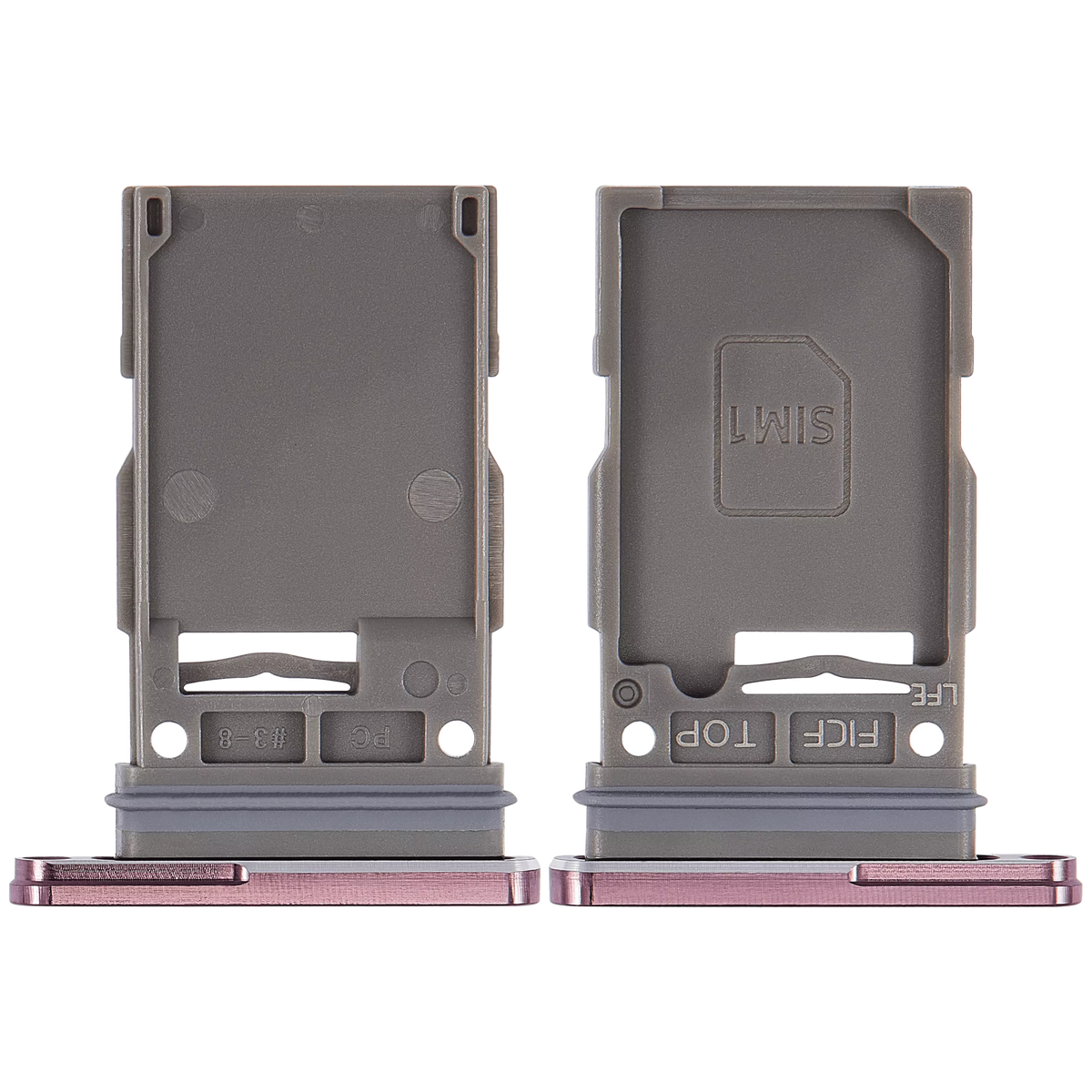 Single Sim Card Tray Compatible For Samsung Galaxy Z Fold 4 Replacement (F936) (Burgundy)