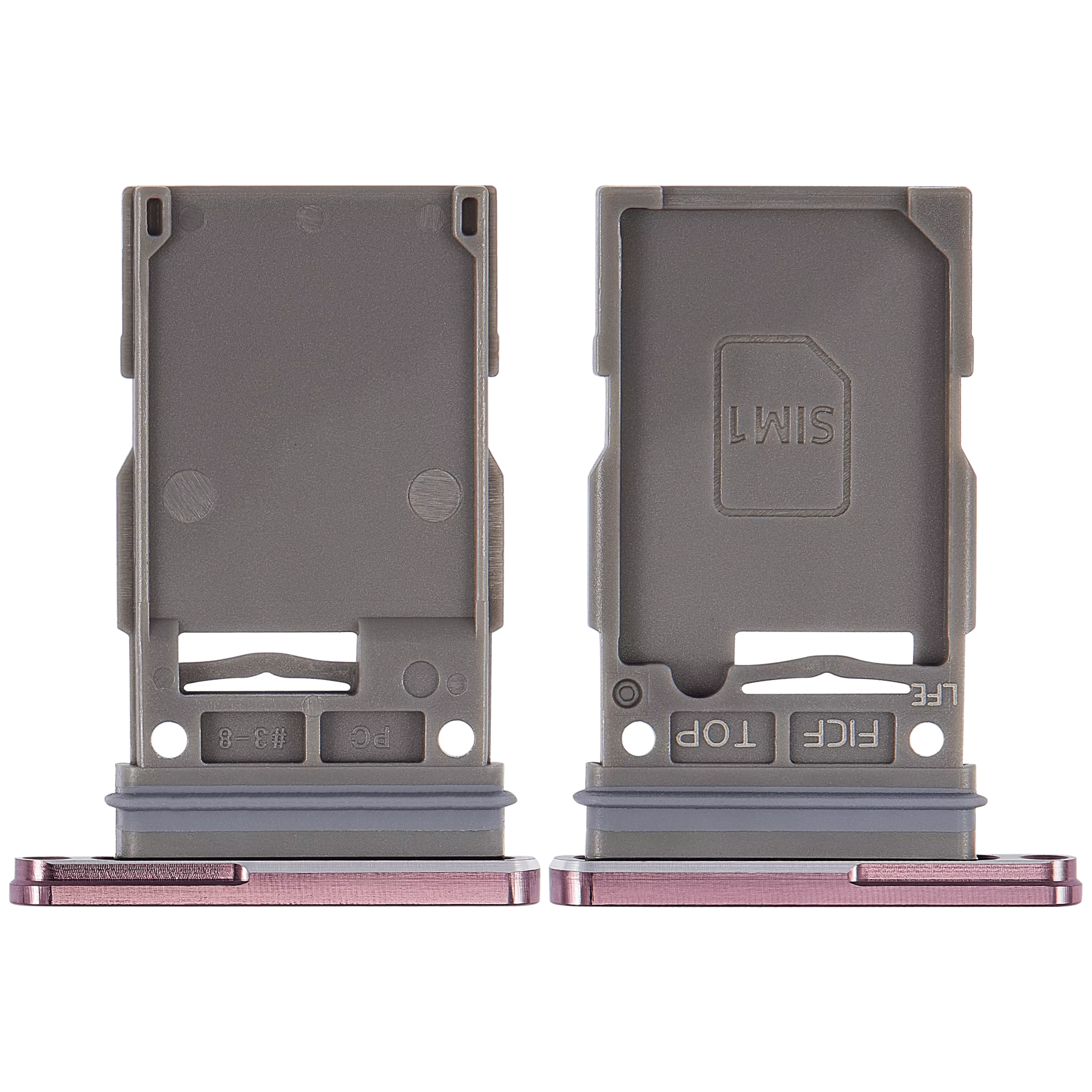 Single Sim Card Tray Compatible For Samsung Galaxy Z Fold 4 Replacement (F936) (Burgundy)