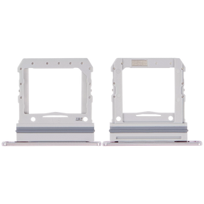 Single Sim Card Tray Compatible For Samsung Galaxy Z Flip 4G (F700) / Z Flip 5G (F707) (Mystic White)