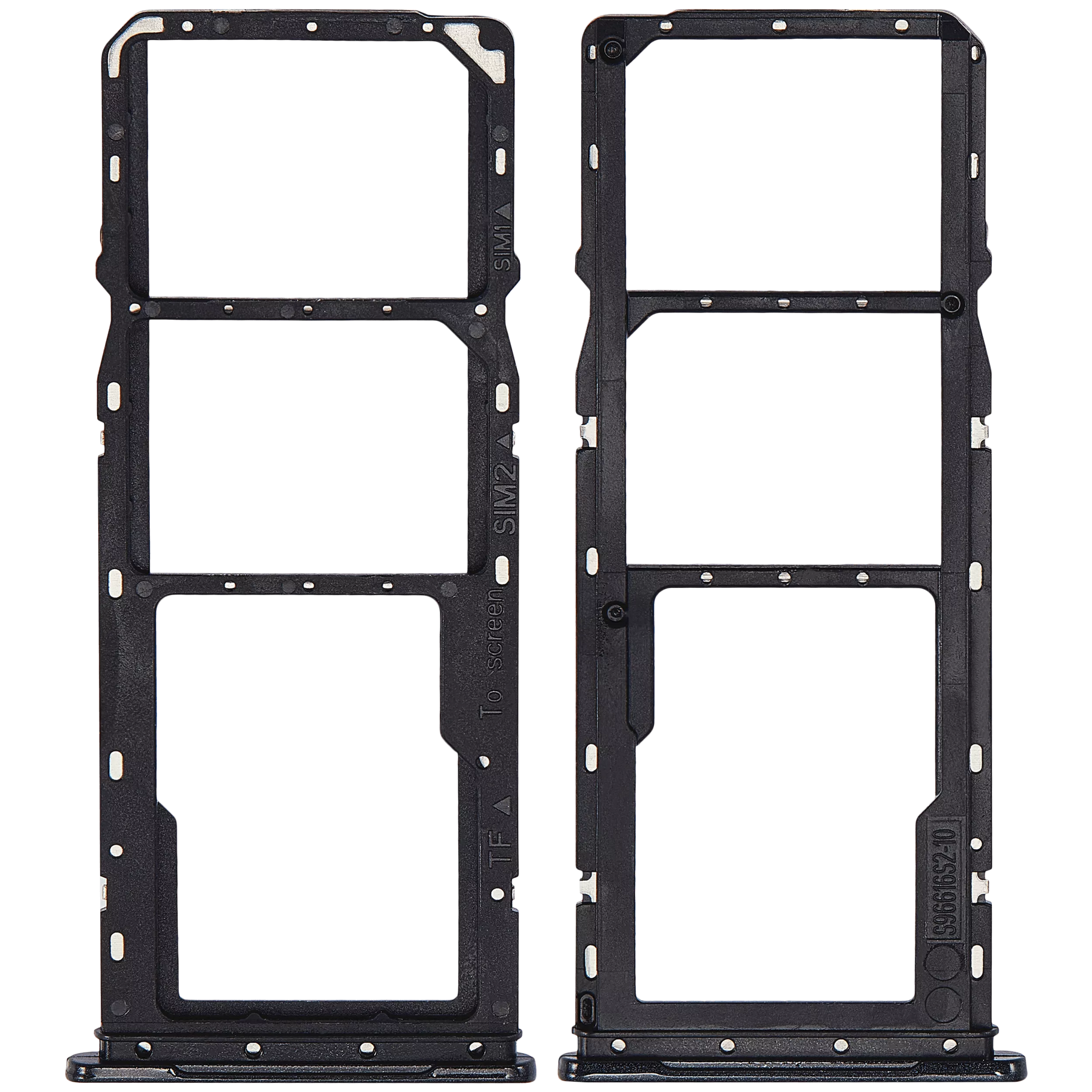 Dual Sim Card Tray Compatible For Samsung Galaxy A04 (A045 / 2022) (Black)