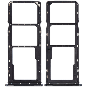 Dual Sim Card Tray Compatible For Samsung Galaxy A04 (A045 / 2022) (Black)