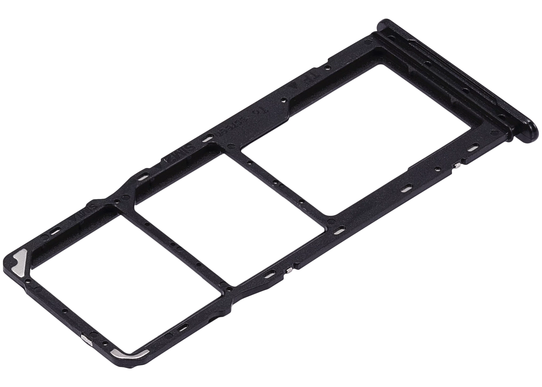 Dual Sim Card Tray Compatible For Samsung Galaxy A04 (A045 / 2022) (Black)