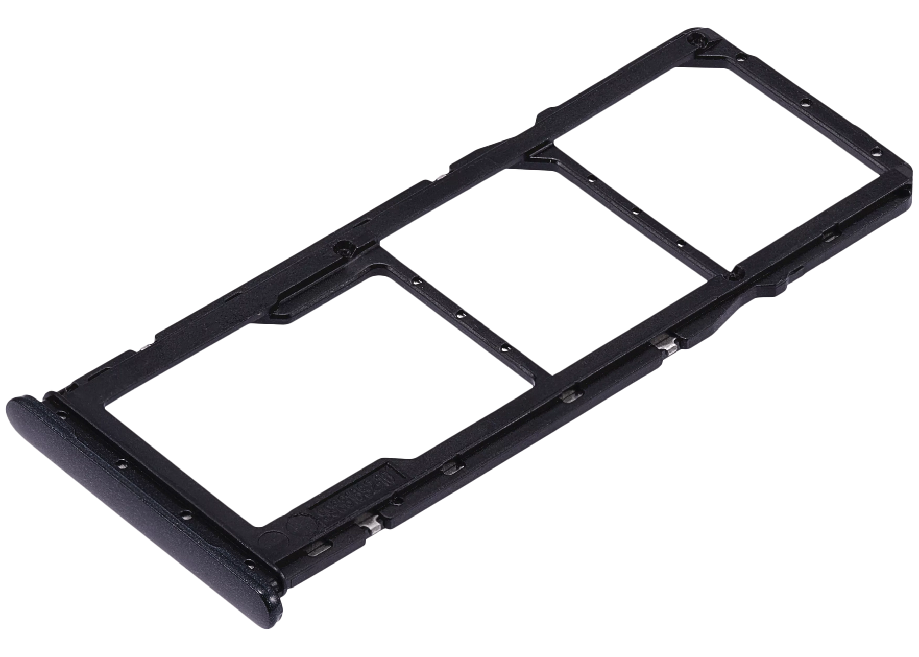Dual Sim Card Tray Compatible For Samsung Galaxy A04 (A045 / 2022) (Black)