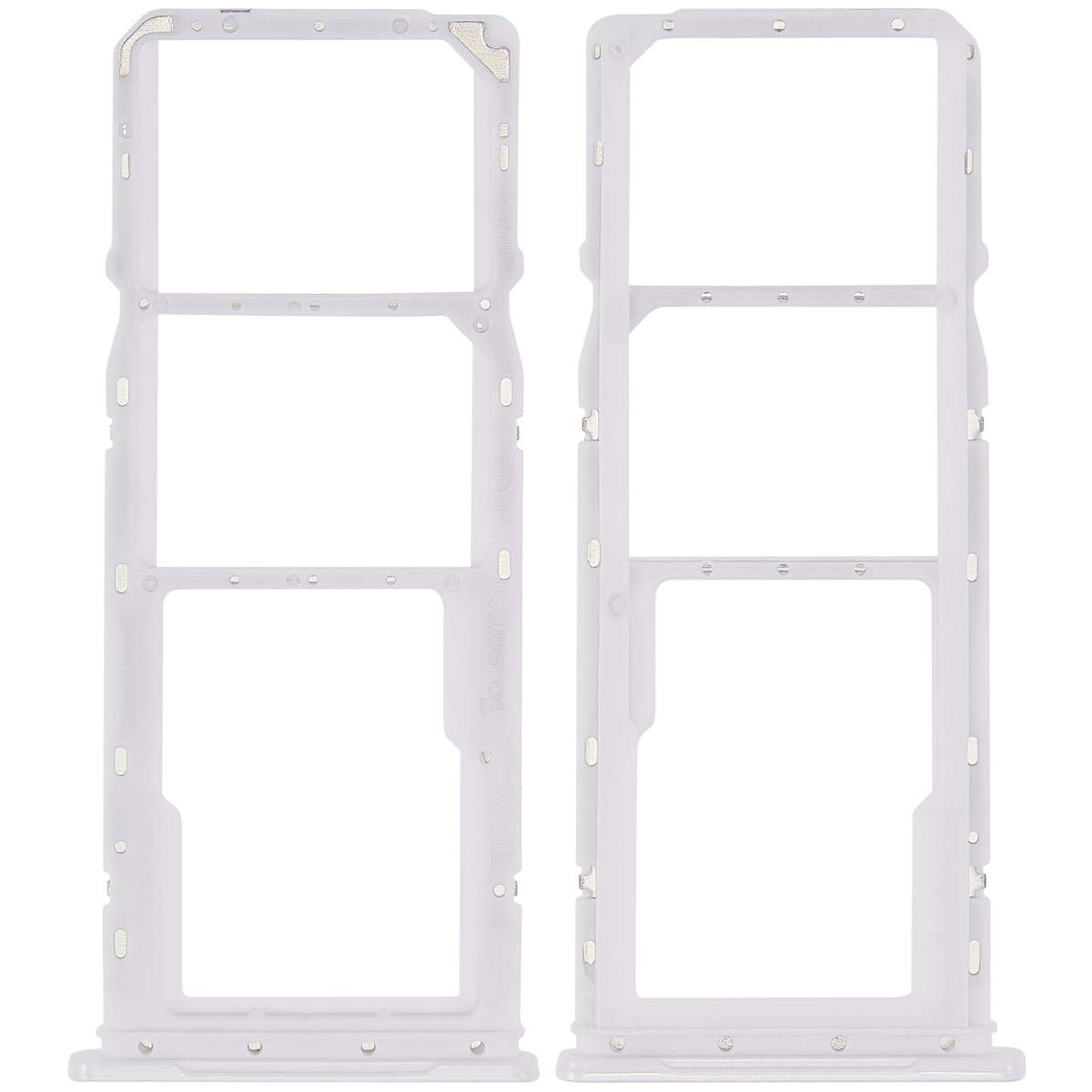 Dual Sim Card Tray Compatible For Samsung Galaxy A04 (A045 / 2022) (White)