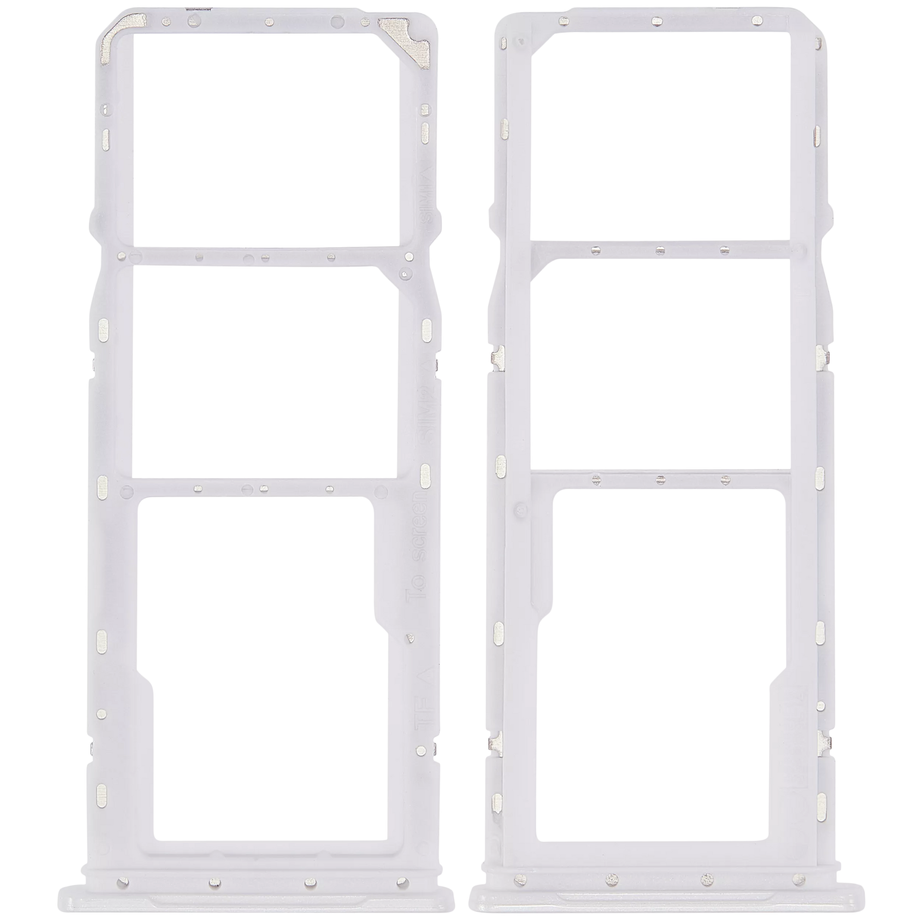 Dual Sim Card Tray Compatible For Samsung Galaxy A04 (A045 / 2022) (White)