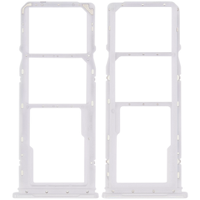 Dual Sim Card Tray Compatible For Samsung Galaxy A04 (A045 / 2022) (White)