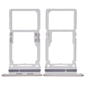 Dual Sim Card Tray Compatible For Samsung Galaxy A73 5G Replacement (A736 / 2022) (White)