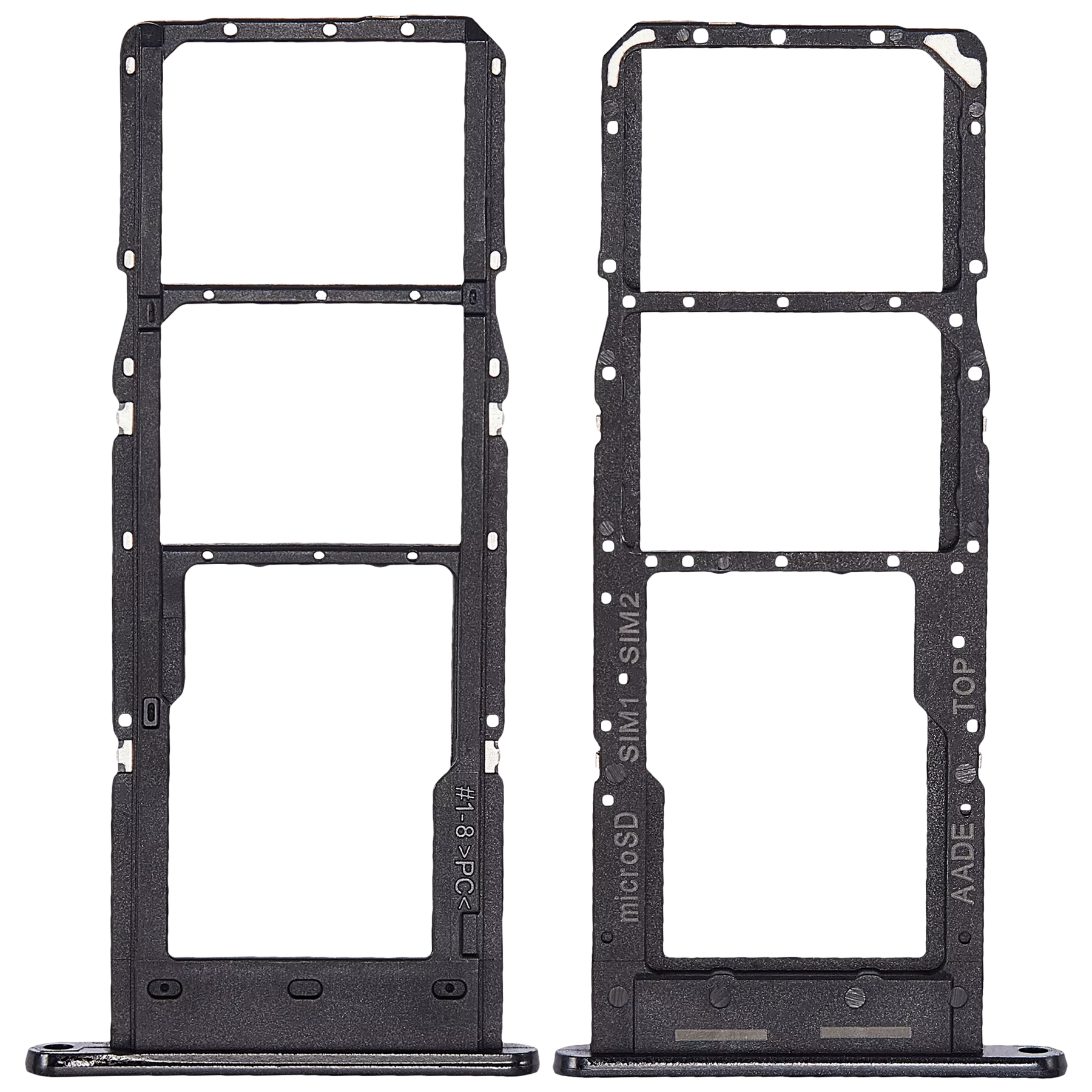 Dual Sim Card Tray Compatible For Samsung Galaxy A14 (A145F) (Black)