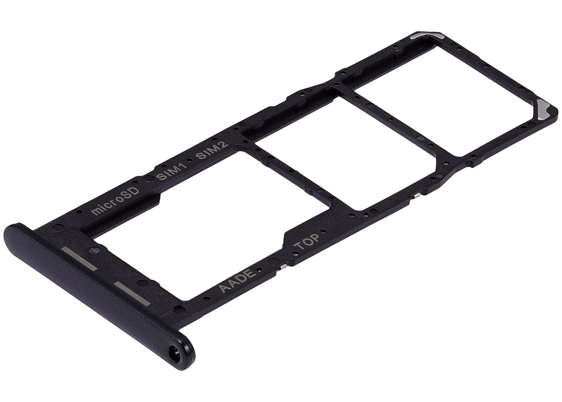 Dual Sim Card Tray Compatible For Samsung Galaxy A14 (A145F) (Black)