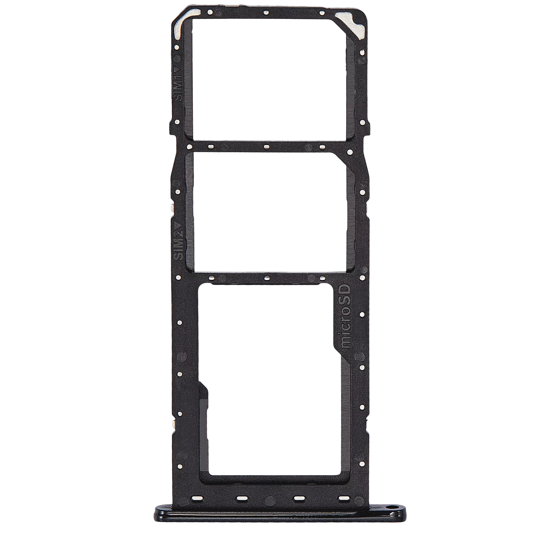 Dual Sim Card Tray Compatible For Samsung Galaxy A04E (A042 / 2022) (Black)