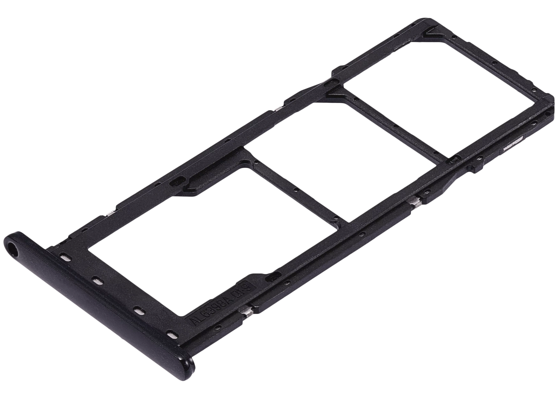Dual Sim Card Tray Compatible For Samsung Galaxy A04E (A042 / 2022) (Black)