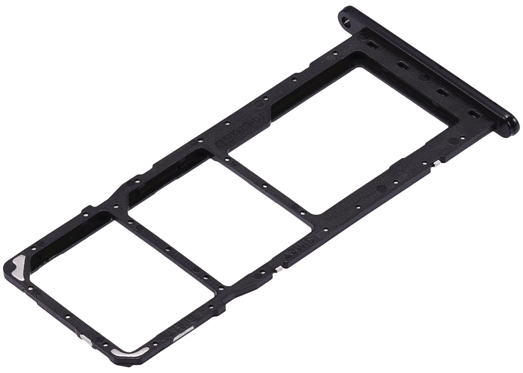 Dual Sim Card Tray Compatible For Samsung Galaxy A04E (A042 / 2022) (Black)
