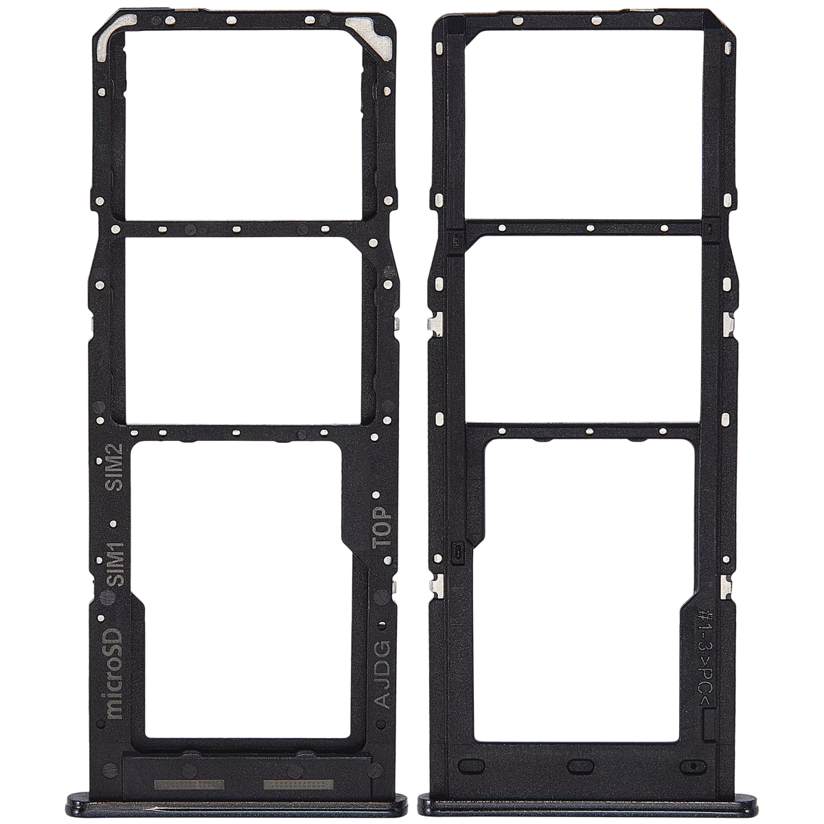 Dual Sim Card Tray Compatible For Samsung Galaxy A04S (A047 / 2022) (Black)