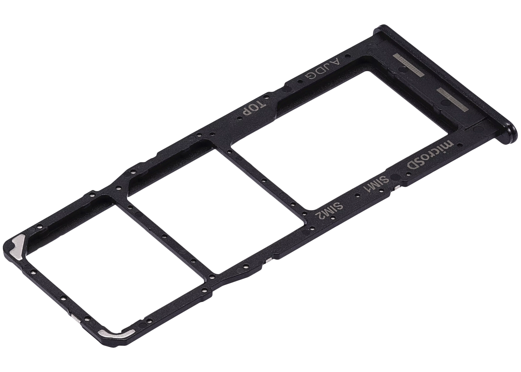 Dual Sim Card Tray Compatible For Samsung Galaxy A04S (A047 / 2022) (Black)