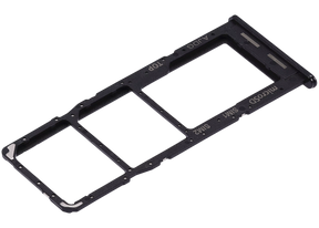 Dual Sim Card Tray Compatible For Samsung Galaxy A04S (A047 / 2022) (Black)