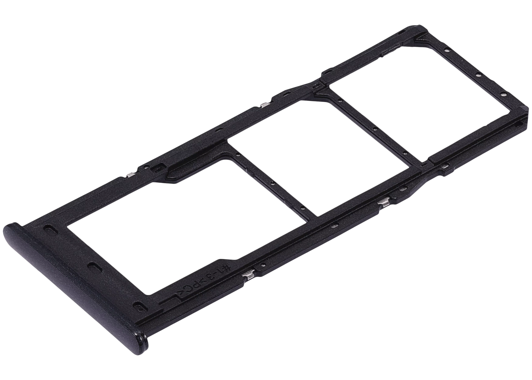 Dual Sim Card Tray Compatible For Samsung Galaxy A04S (A047 / 2022) (Black)