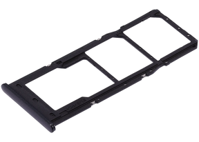 Dual Sim Card Tray Compatible For Samsung Galaxy A04S (A047 / 2022) (Black)