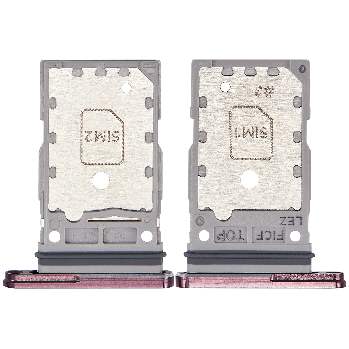 Dual Sim Card Tray Replacement Compatible For Samsung Galaxy Z Fold 4 (F936) (Burgundy)