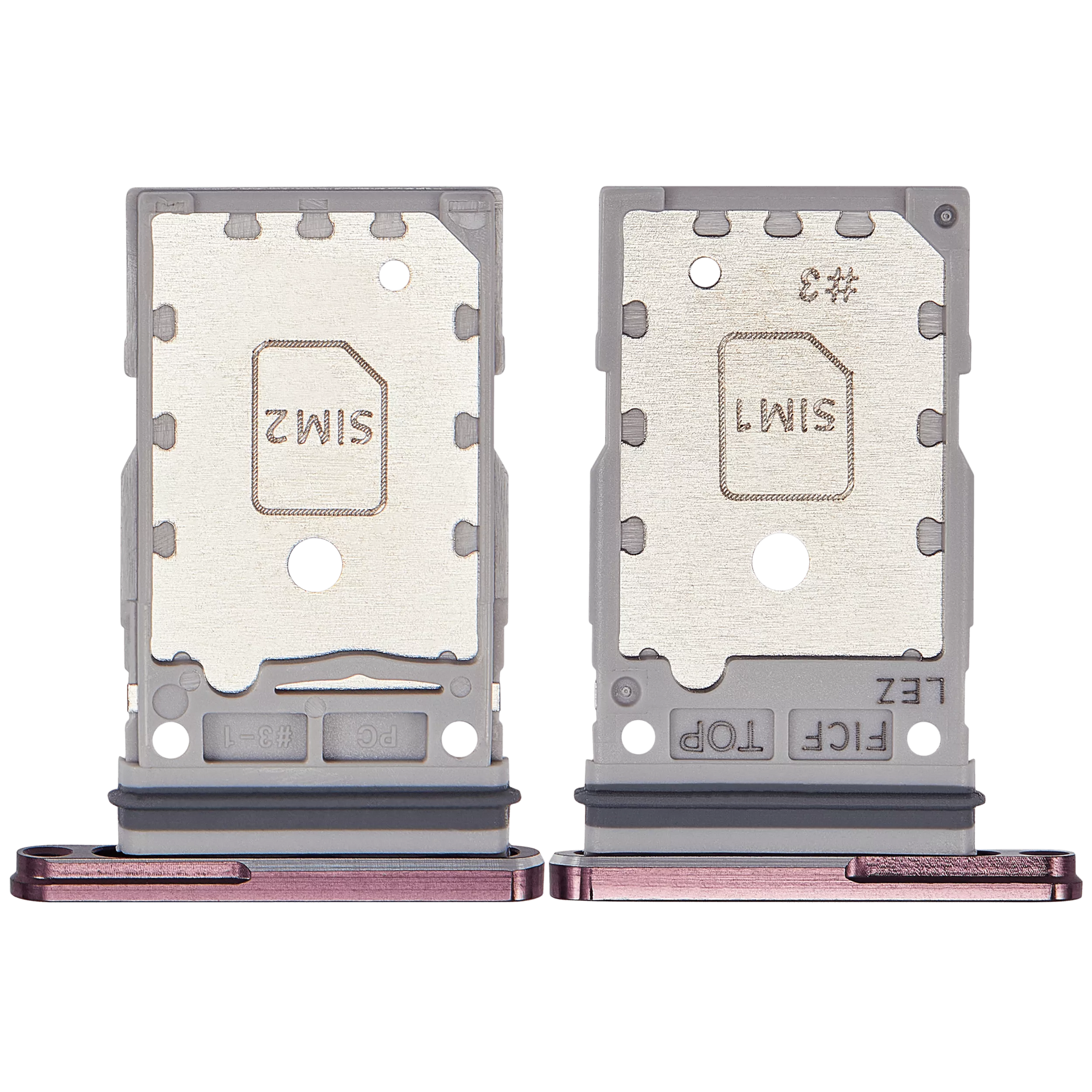 Dual Sim Card Tray Replacement Compatible For Samsung Galaxy Z Fold 4 (F936) (Burgundy)