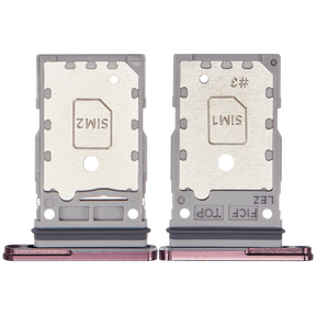 Dual Sim Card Tray Replacement Compatible For Samsung Galaxy Z Fold 4 (F936) (Burgundy)