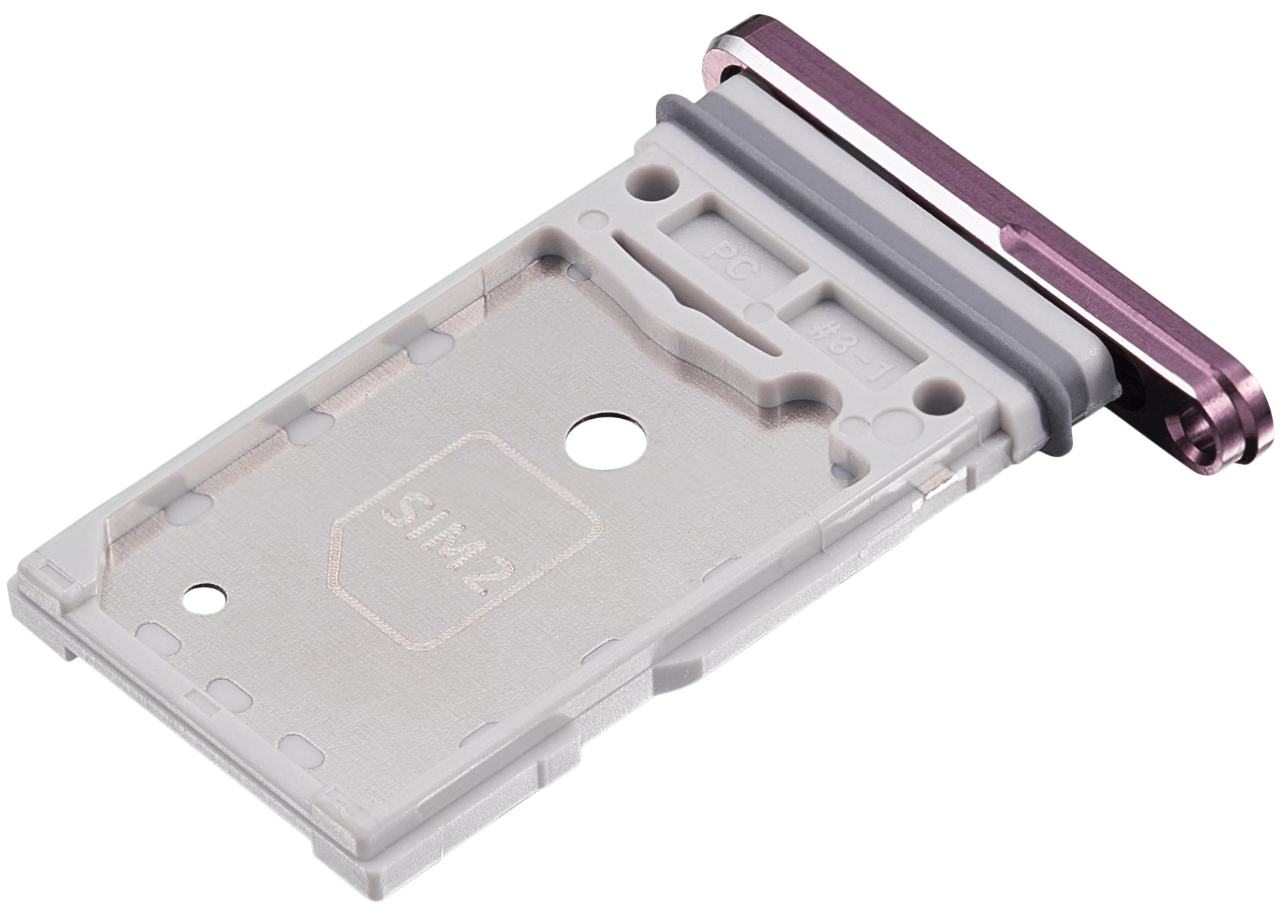 Dual Sim Card Tray Replacement Compatible For Samsung Galaxy Z Fold 4 (F936) (Burgundy)