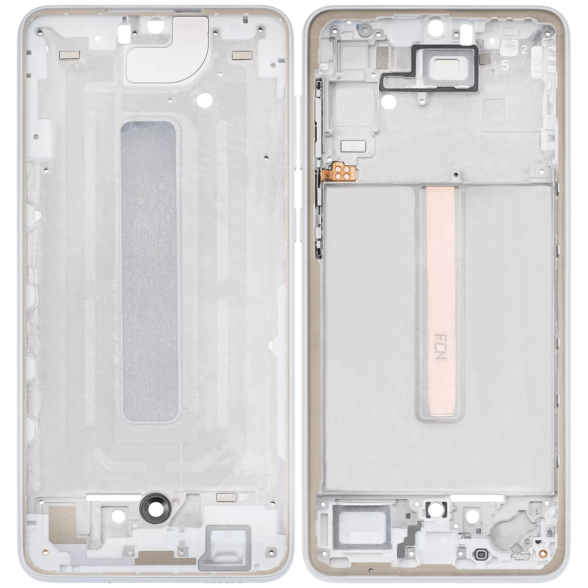 Mid-Frame Housing Compatible For Samsung Galaxy A33 5G (A336 / 2022) (White)