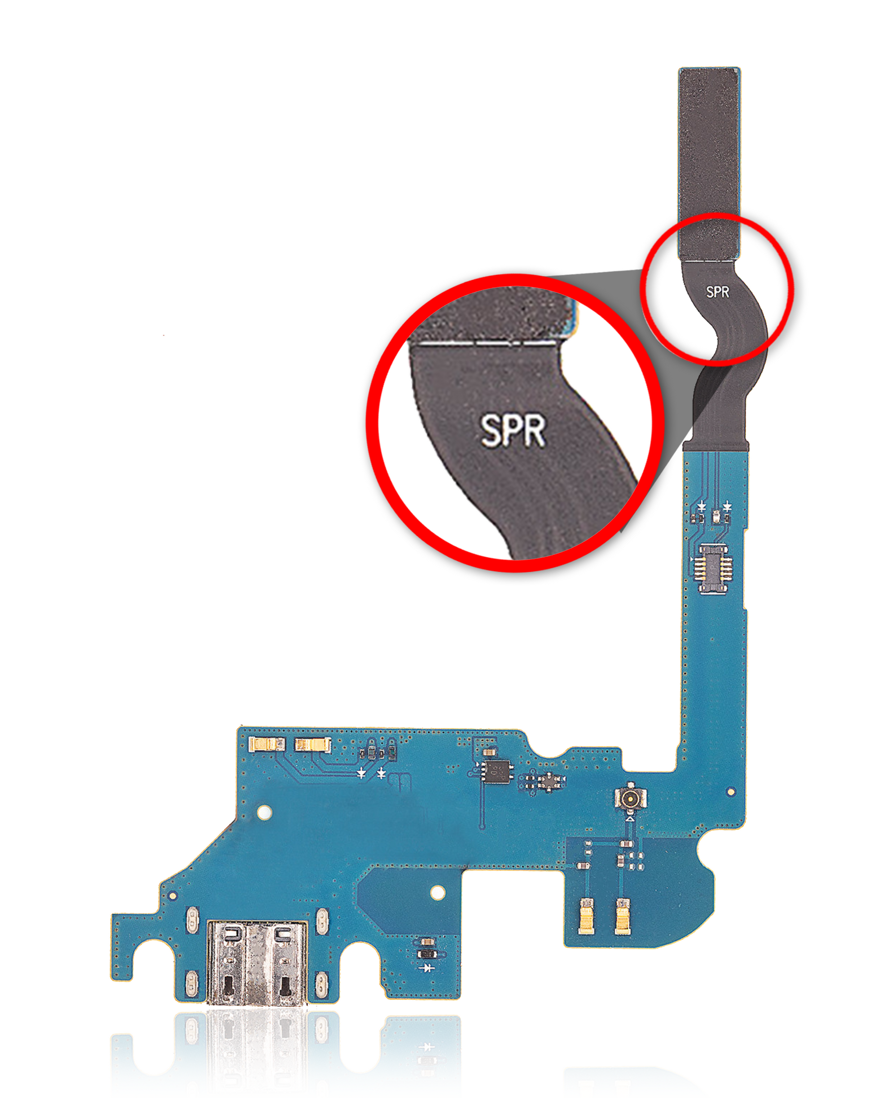 Replacement Charging Port Flex Cable Compatible For Samsung Galaxy Mega 6.3 (L600) (Sprint) (Premium)