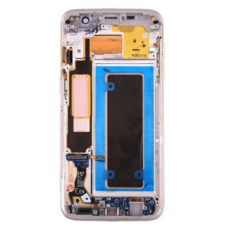Replacement OLED Assembly With Frame Compatible For Samsung Galaxy S7 Edge G935A (US Version) (Service Pack) (Coral Blue)
