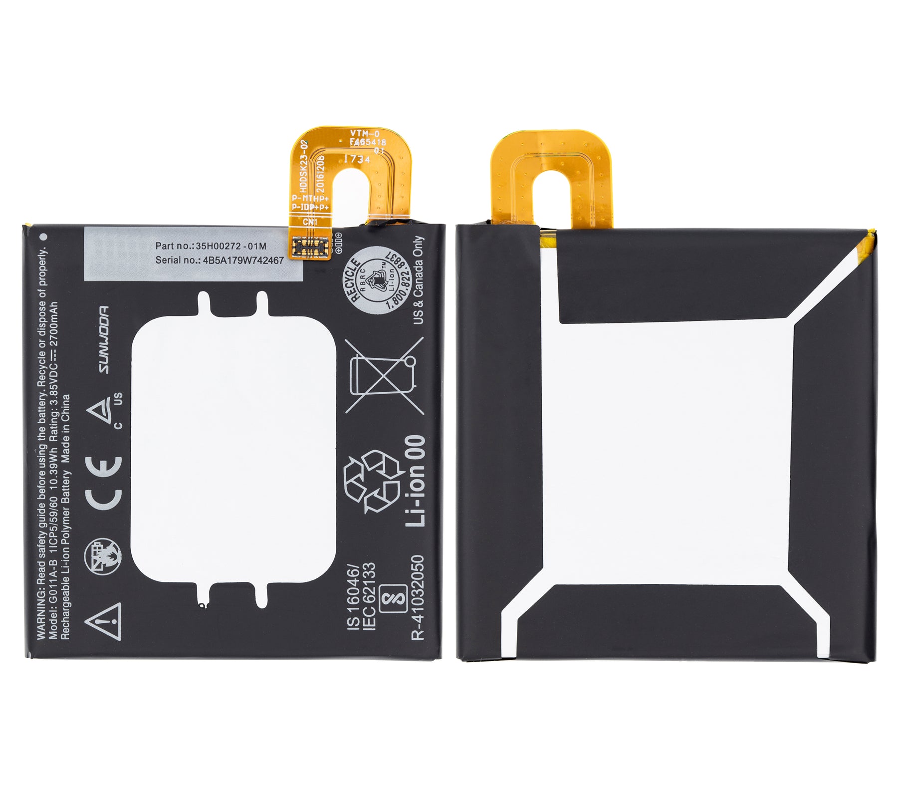 Replacement Battery Compatible For Google Pixel 2 (35H00272)