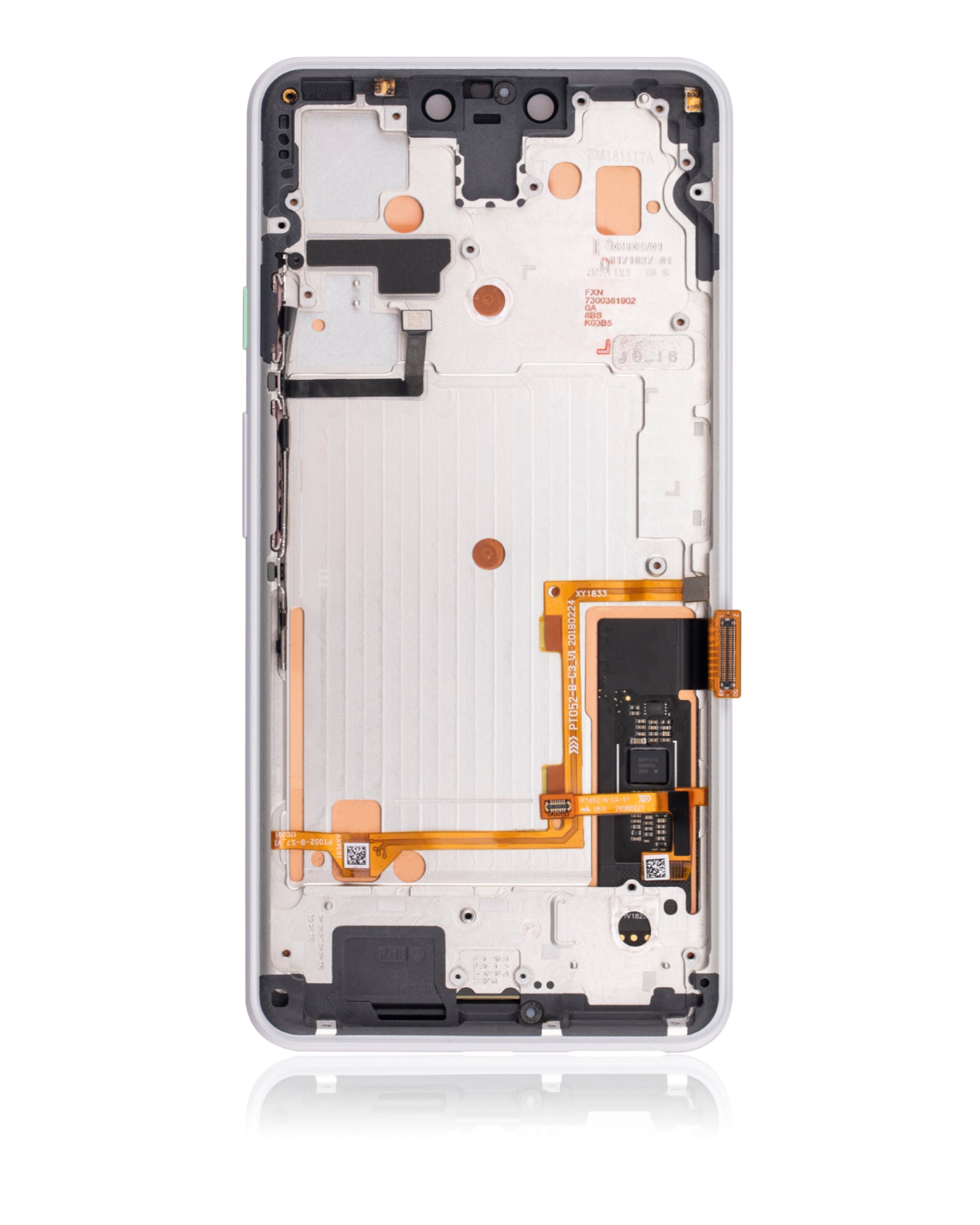 OLED Assembly With Frame Compatible For Google Pixel 3 XL Replacement (Refurbished) (Clearly White)