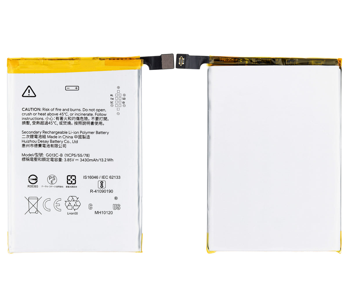 Replacement Battery Compatible For Google Pixel 3 XL (G013C-B)