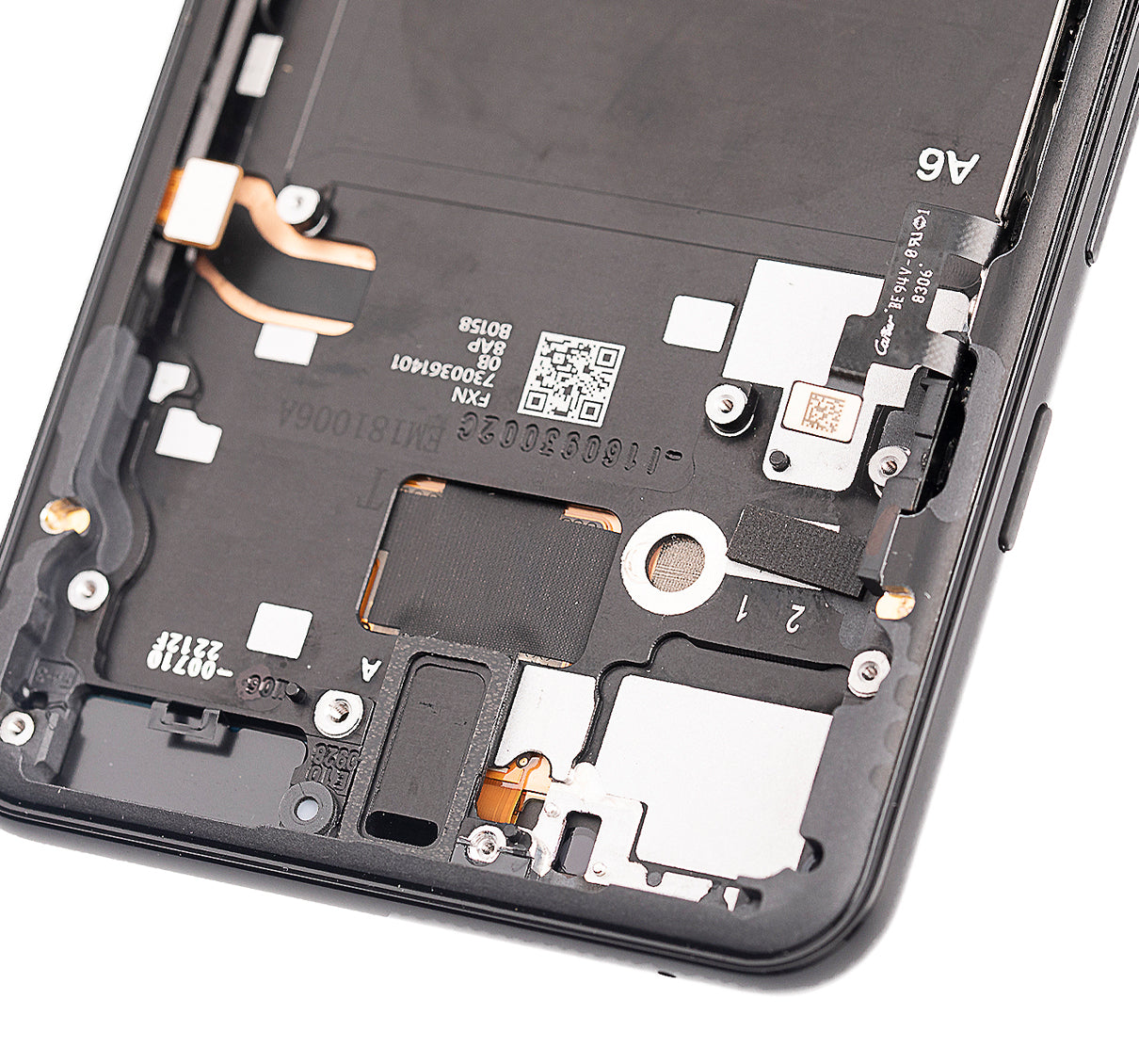 OLED Assembly With Frame Compatible For Google Pixel 3 Replacement (Refurbished) (Just Black)