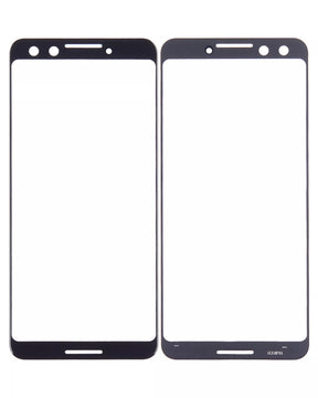 Front Cover Glass Compatible For Google Pixel 3 Replacement (Just Black)