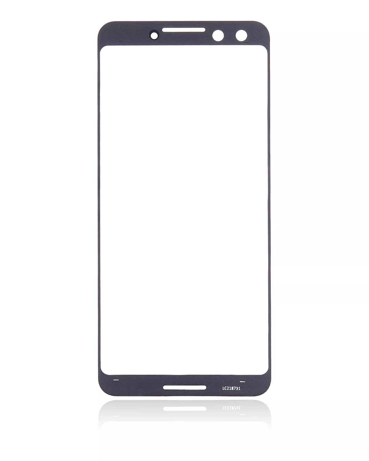 Front Cover Glass Compatible For Google Pixel 3 Replacement (Just Black)