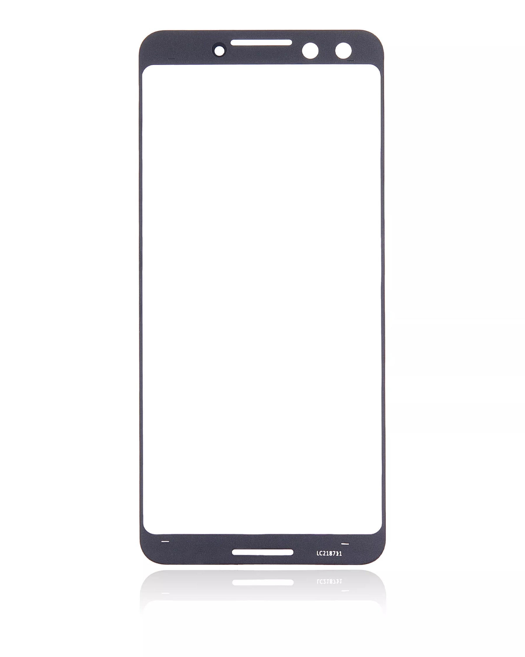Front Cover Glass Compatible For Google Pixel 3 Replacement (Just Black)