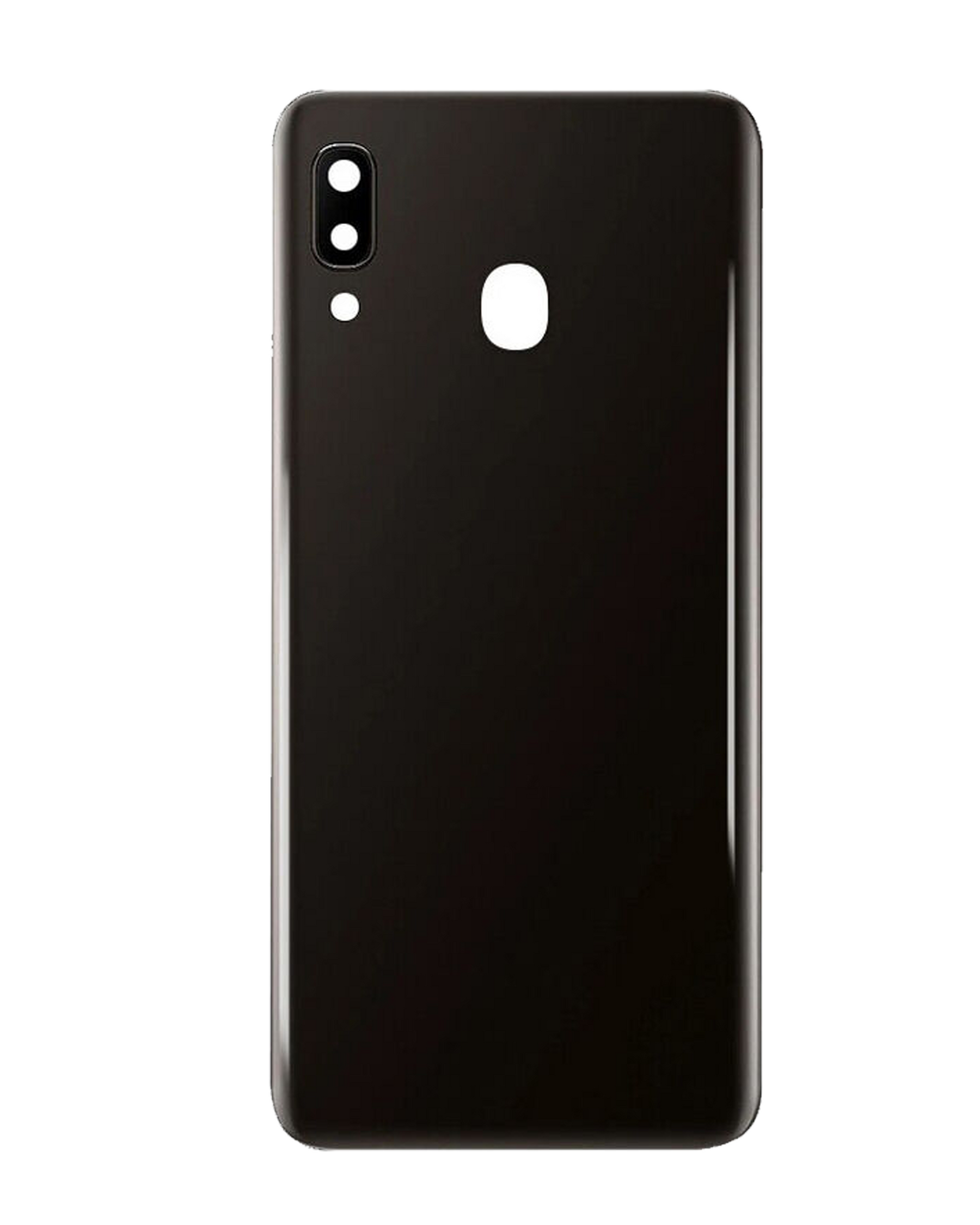Back Cover Glass With Camera Lens Compatible Samsung Galaxy A20 (A205 / 2019) (Black) (Service Pack)