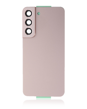 Back Cover Glass With Camera Lens Compatible Samsung Galaxy S22 5G Replacement (Pink Gold) (Service Pack)