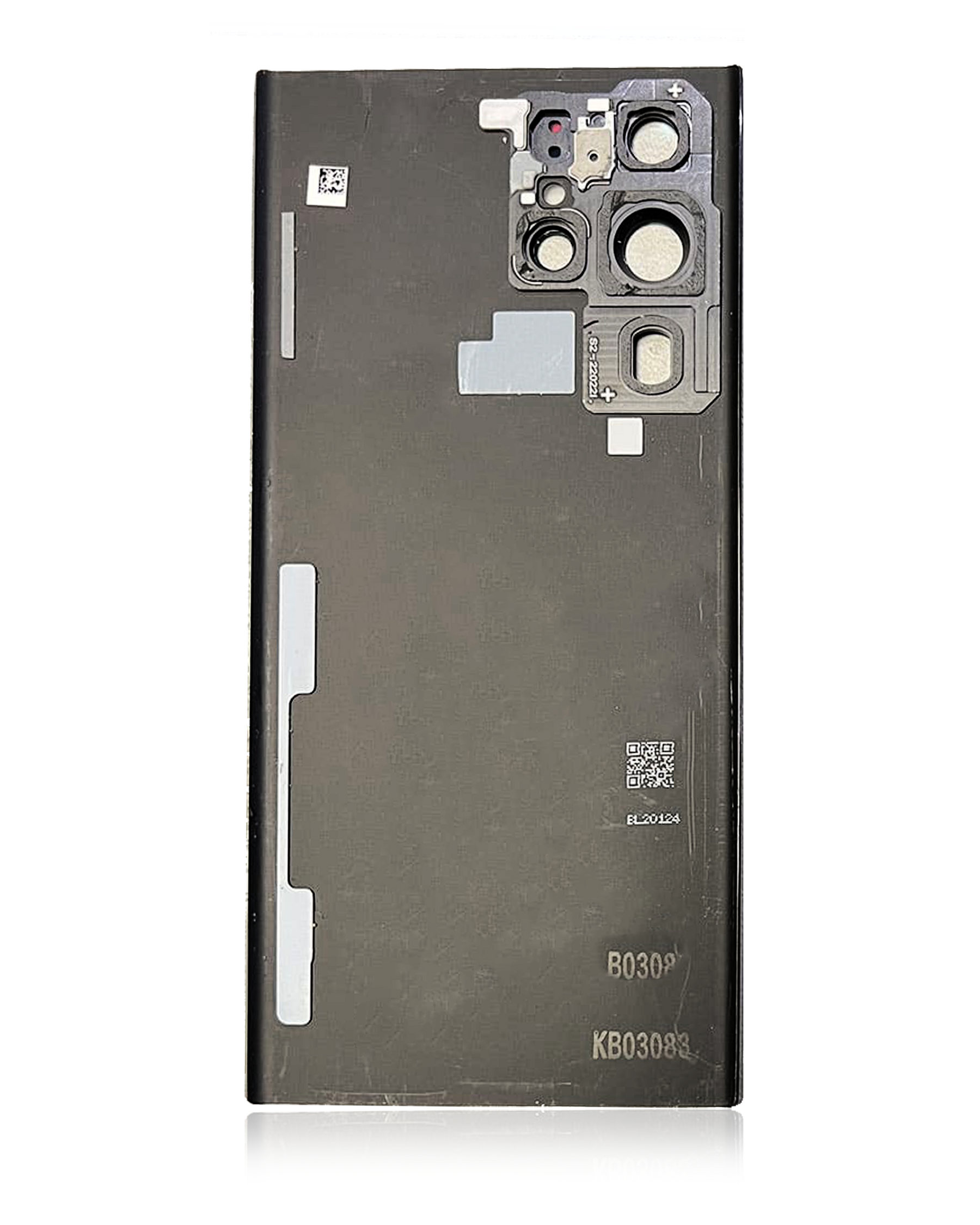 Back Cover Glass With Camera Lens Compatible Samsung Galaxy S22 Ultra Replacement(Service Pack) (Burgundy)