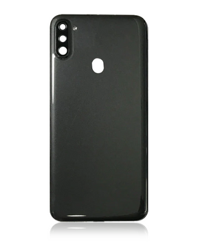 Back Cover Glass With Camera Lens Compatible Samsung Galaxy A11 (A115 / 2020) (US Version) (Service Pack) (Black)