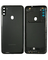 Back Cover Glass With Camera Lens Compatible Samsung Galaxy A11 (A115 / 2020) (US Version) (Service Pack) (Black)