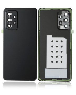 Replacement Back Cover Glass With Camera Lens Compatible Samsung Galaxy A52 5G (A526 / 2021) (Service Pack) (Awesome Black)