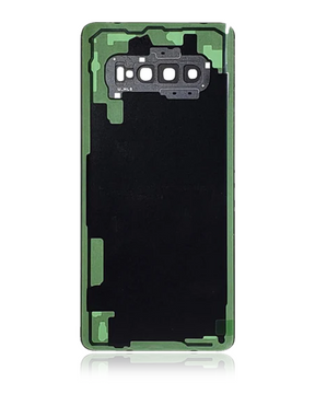 Back cover Glass With Camera Lens Compatible For Samsung Galaxy S10 Plus Replacement by Macfactory.Store (Service Pack) (Flamingo Pink)