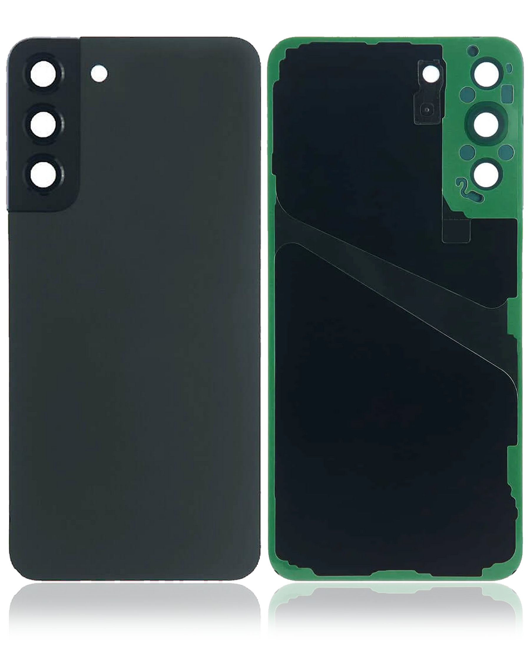 Replacement Back Cover Glass With Camera Lens Compatible Samsung Galaxy S22 Plus (Service Pack) (Phantom Black)
