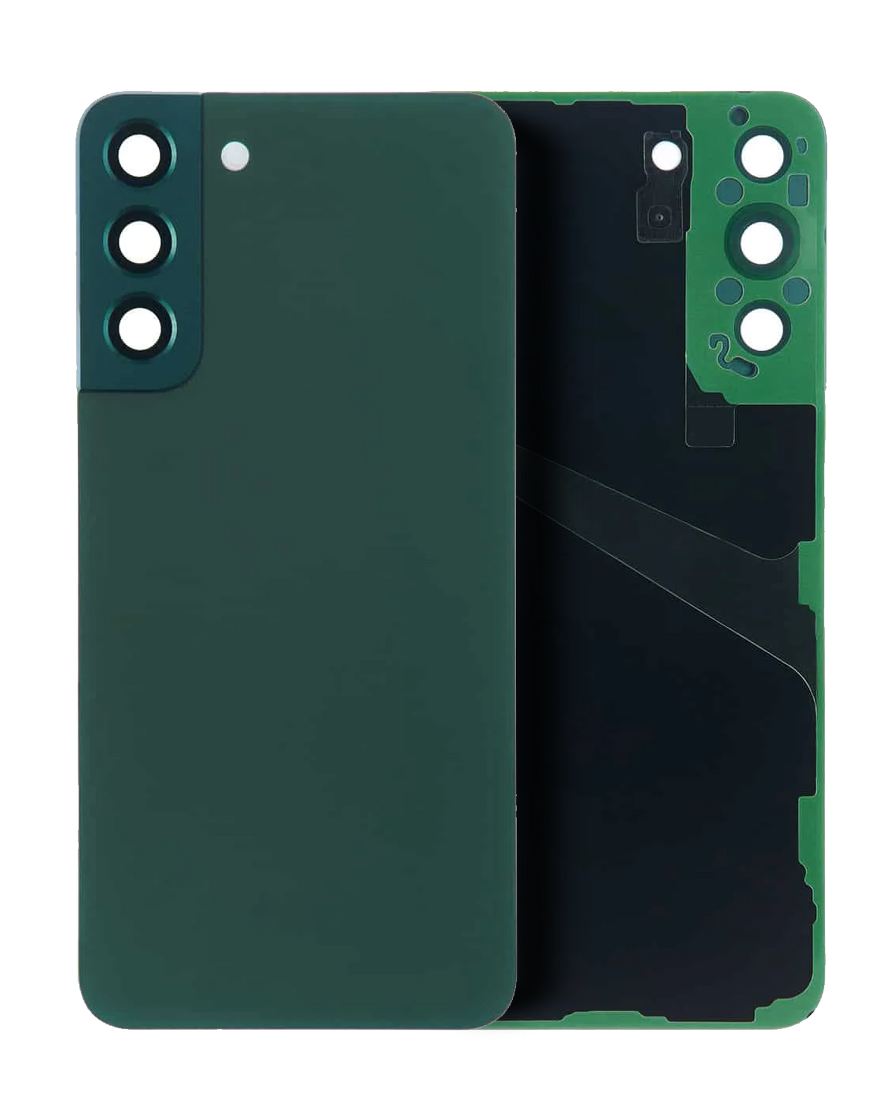 Back Cover Glass With Camera Lens Compatible Samsung Galaxy S22 Plus Replacement By Macfactory.Store(Service Pack) (Green)
