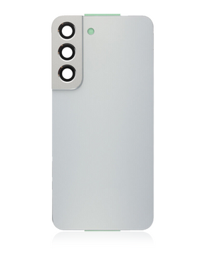 Back Cover Glass With Camera Lens Compatible Samsung Galaxy S22 Plus Replacement (Service Pack) (White)